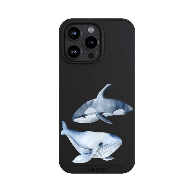 iPhone 15 Pro Max NIVOpure Baleines transparentes