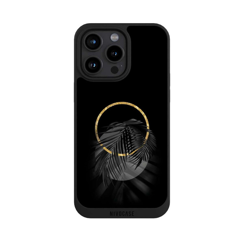 iPhone 15 Pro Max NIVOpure tropische Blätter schwarz