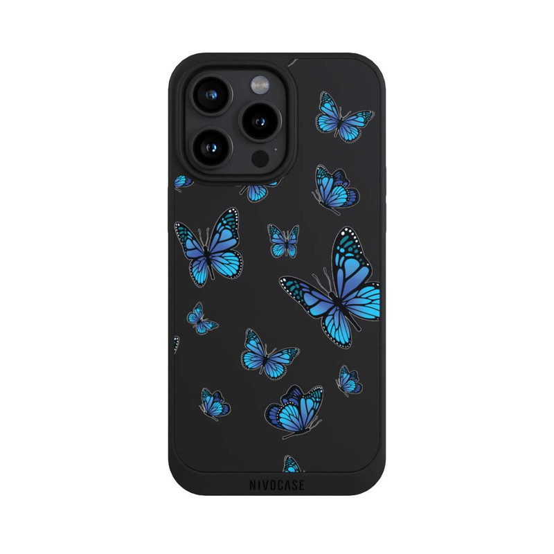 iPhone 15 Pro Max NIVOpure Schmetterlingmuster Transparent