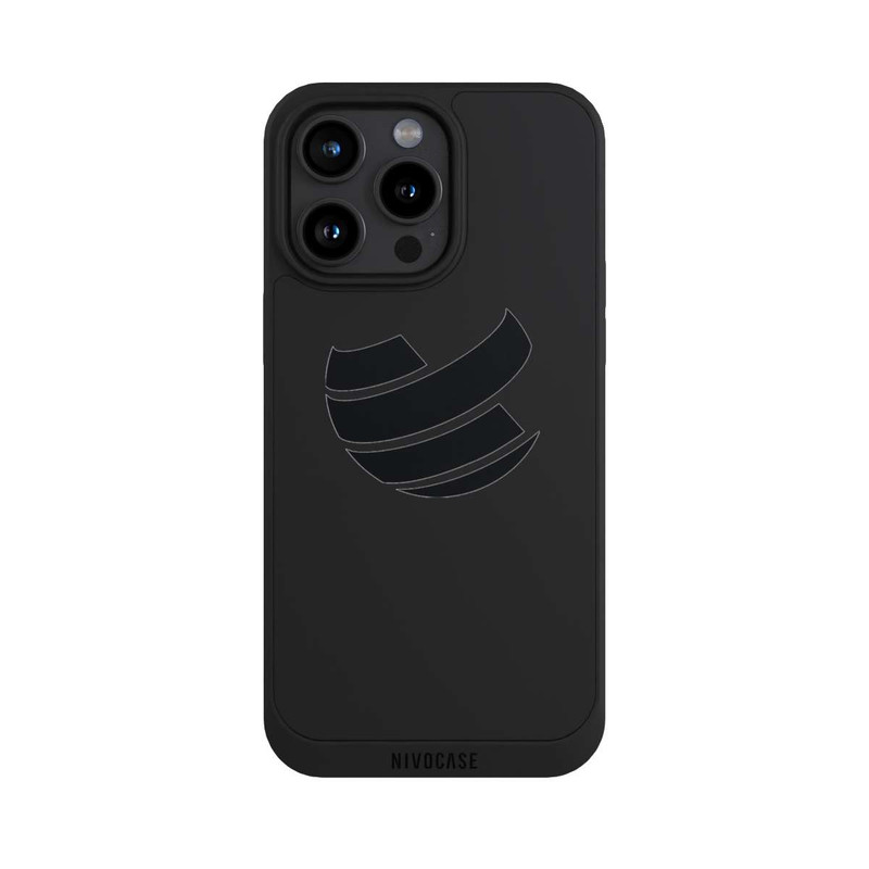 iPhone 15 Pro Max NIVOpure Icône Noir Transparent