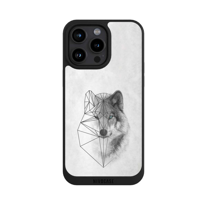 iPhone 15 Pro Max NIVOpure Polygonaler Wolf