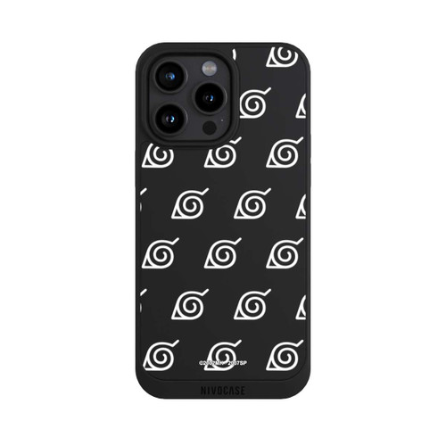 Apple iPhone 15 Pro Max NIVOpure Weißes Konoha-Muster Transparent