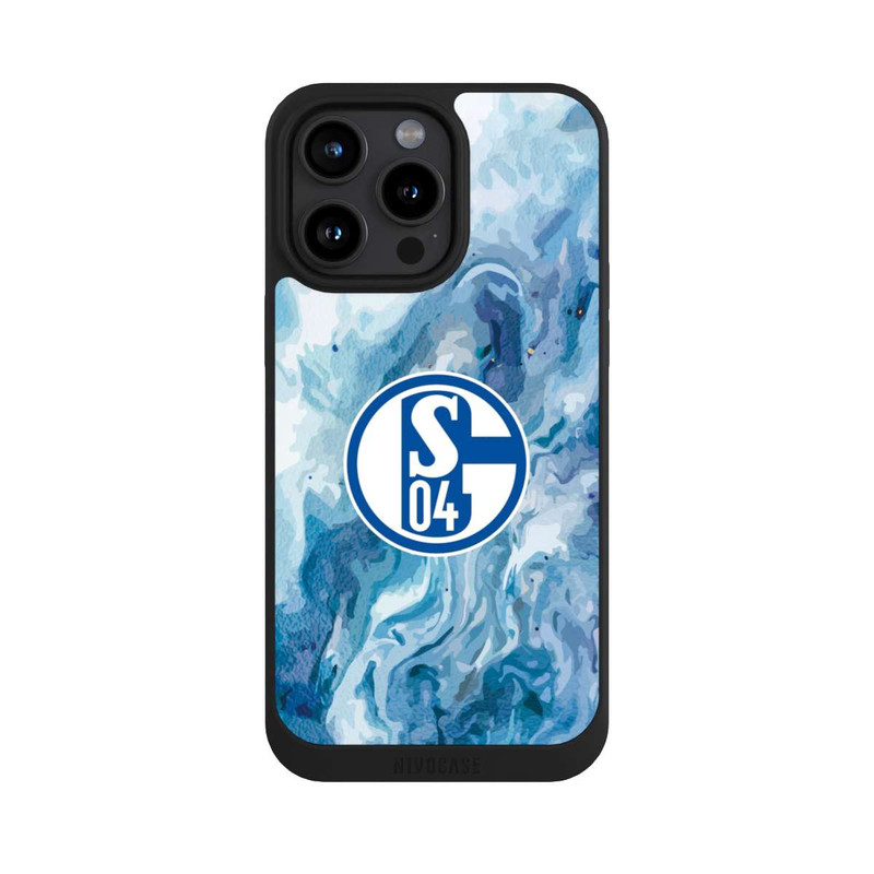 iPhone 15 Pro Max NIVOpure Schalke 04 Flüssig Blau