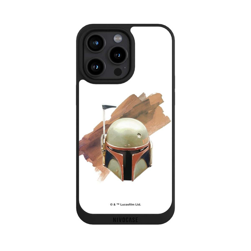 iPhone 15 Pro Max NIVOpure Boba Fett Helm Weiß