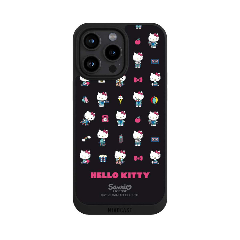 iPhone 15 Pro Max NIVOpure Hello Kitty 90s Schwarz