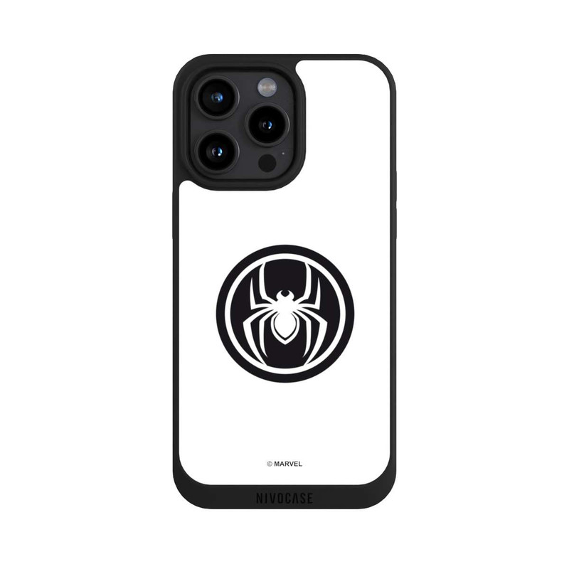 iPhone 15 Pro Max NIVOpure Spider-Man Logo White