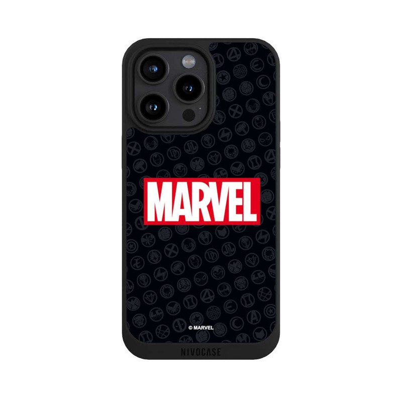 iPhone 15 Pro Max NIVOpure Marvel Logo Black Red 