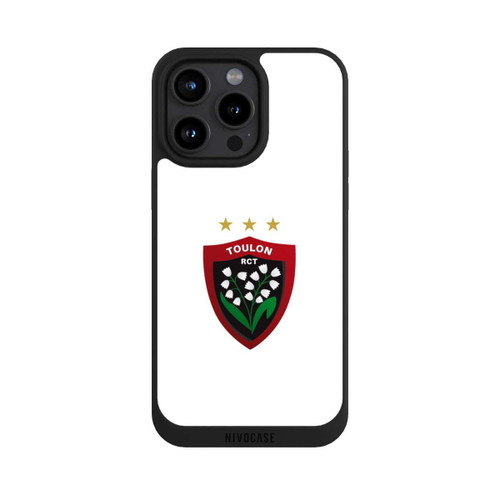 Apple iPhone 15 Pro Max NIVOpure Logo RC Toulonnais Blanc