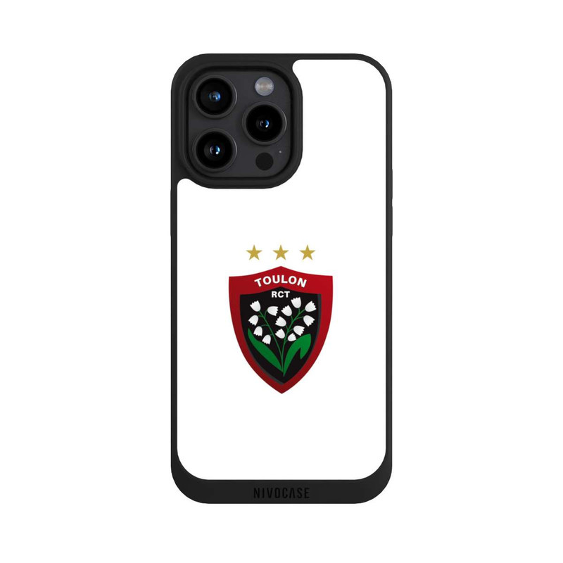 iPhone 15 Pro Max NIVOpure RC Toulonnais Logo Weiß