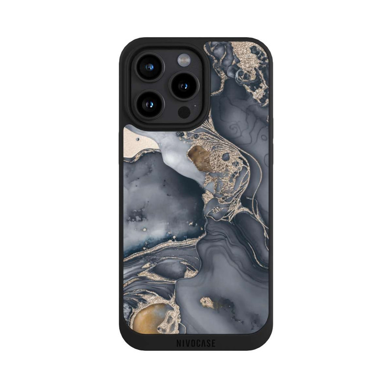 iPhone 15 Pro Max NIVOpure Alcohol Ink Gold Grey