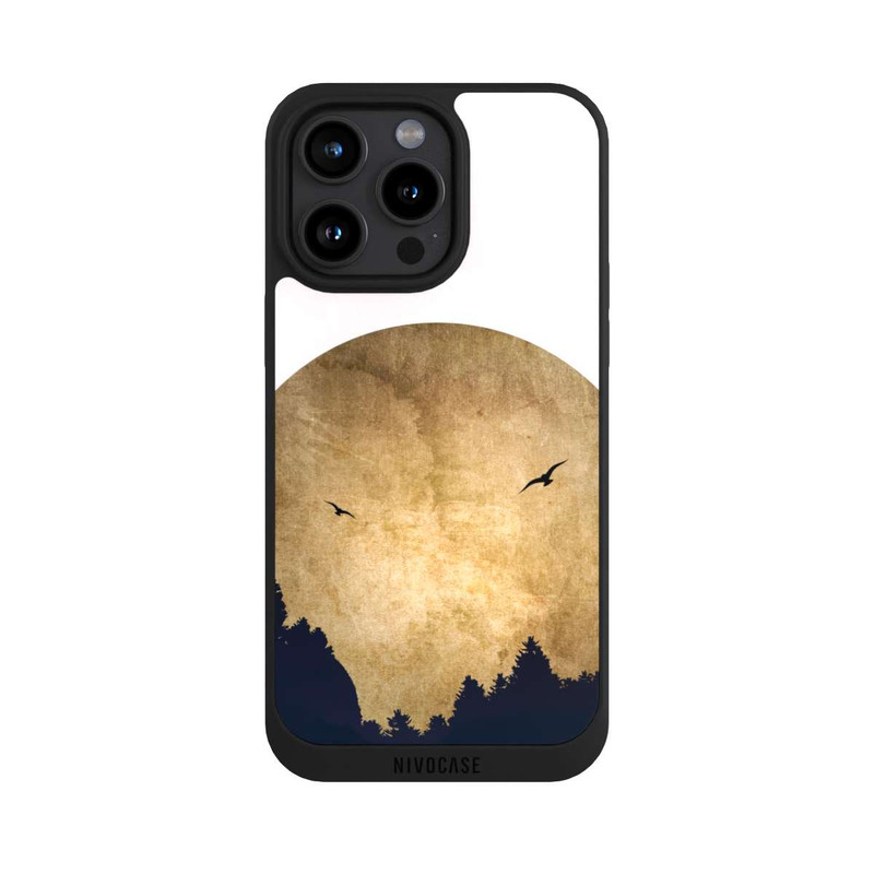 iPhone 15 Pro Max NIVOpure Zwei Vögel vor Mond
