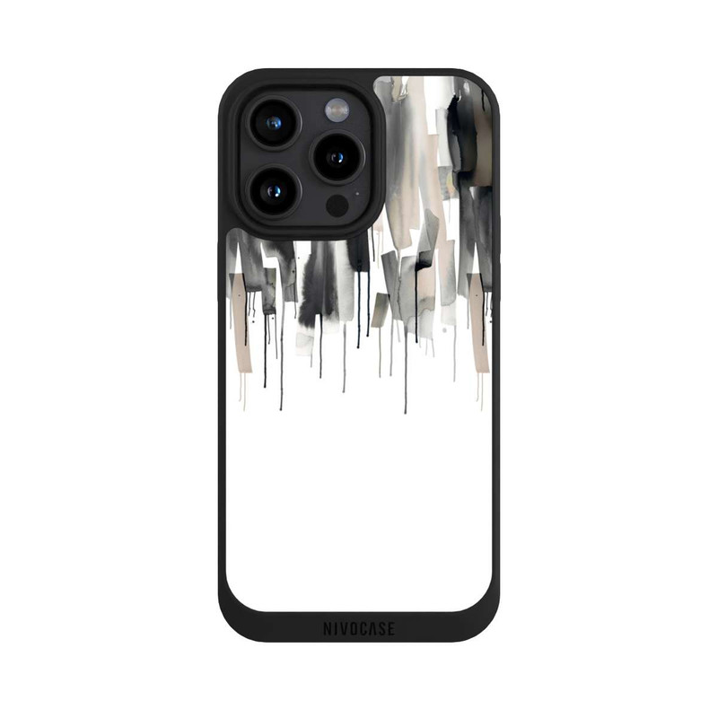 iPhone 15 Pro Max NIVOpure Watery Stripes Japandi Black