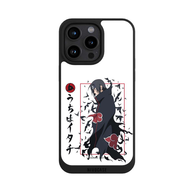 iPhone 15 Pro Max NIVOpure Itachi Krähen Weiß