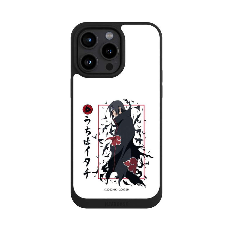iPhone 15 Pro Max NIVOpure Les corbeaux Itachi blanche