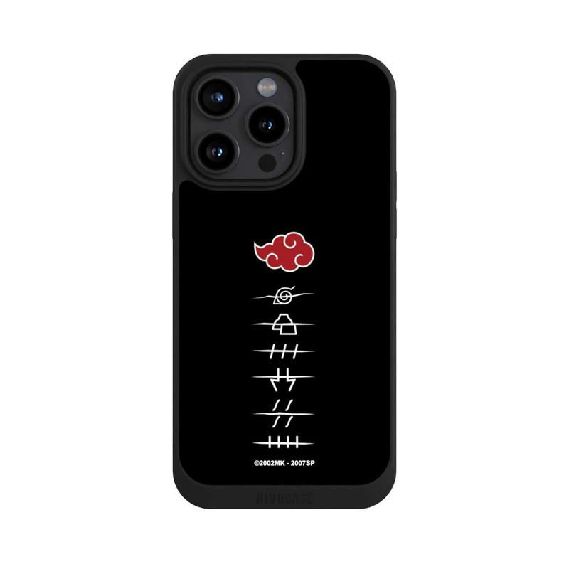 iPhone 15 Pro Max NIVOpure Akatsuki Mitgliedssymbole Schwarz