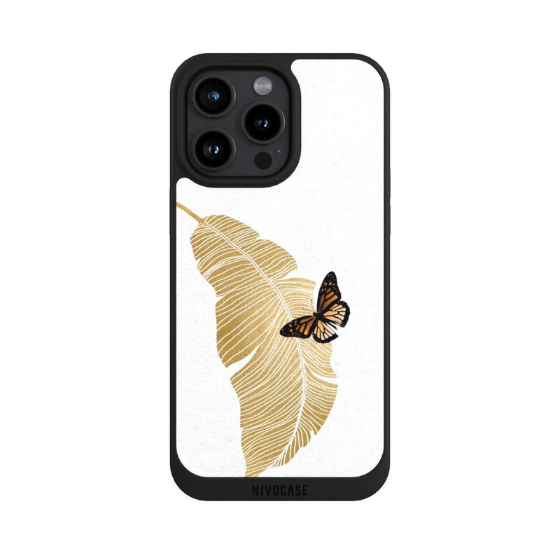 iPhone 15 Pro Max NIVOpure Papillon et feuille de palmier