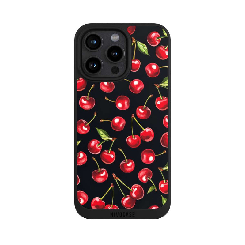 iPhone 15 Pro Max NIVOpure Kirschmuster Schwarz mit KI