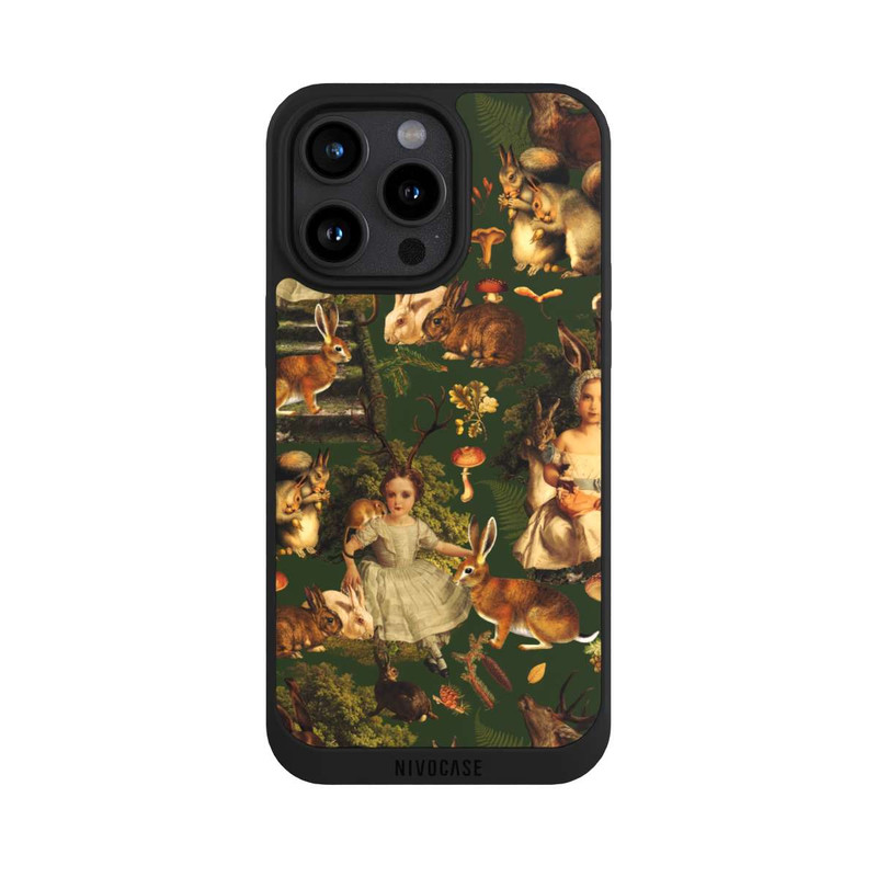 iPhone 15 Pro Max NIVOpure Fille et animaux dans la forêt