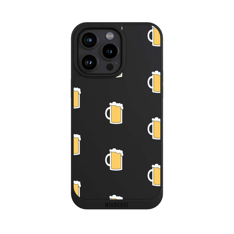 iPhone 15 Pro Max NIVOpure Beer Glass Pattern Illustration