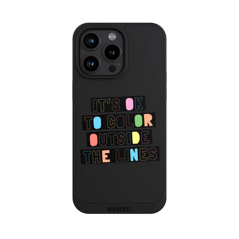 iPhone 15 Pro Max NIVOpure Color Outside The Line Transparent