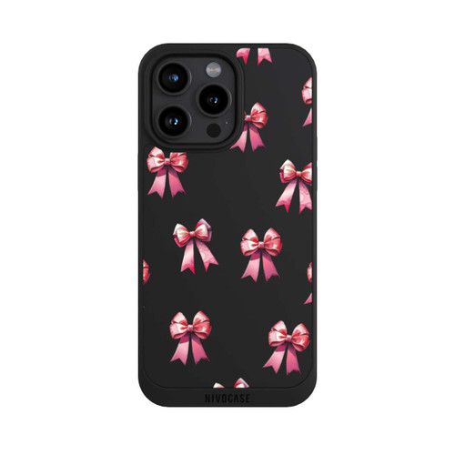 Apple iPhone 15 Pro Max NIVOpure Schleifen Pattern Watercolor Pink