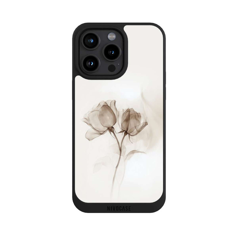 iPhone 15 Pro Max NIVOpure Braune Rose Blume Nebel