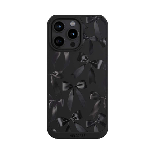 Apple iPhone 15 Pro Max NIVOpure Schwarze Satinschleifen