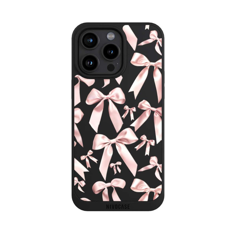 iPhone 15 Pro Max NIVOpure Rosa Satinschleifen