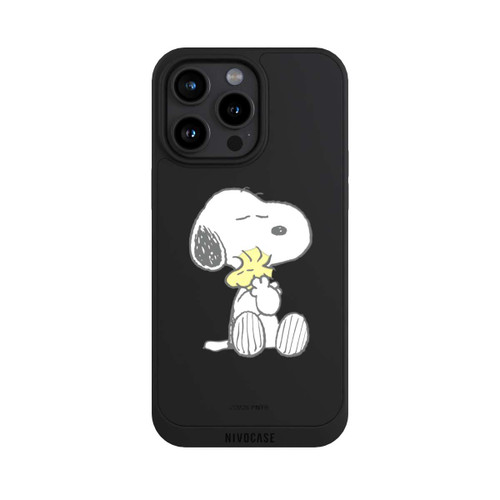 Apple iPhone 15 Pro Max NIVOpure Transparent Snoopy And Woodstock Cuddling 