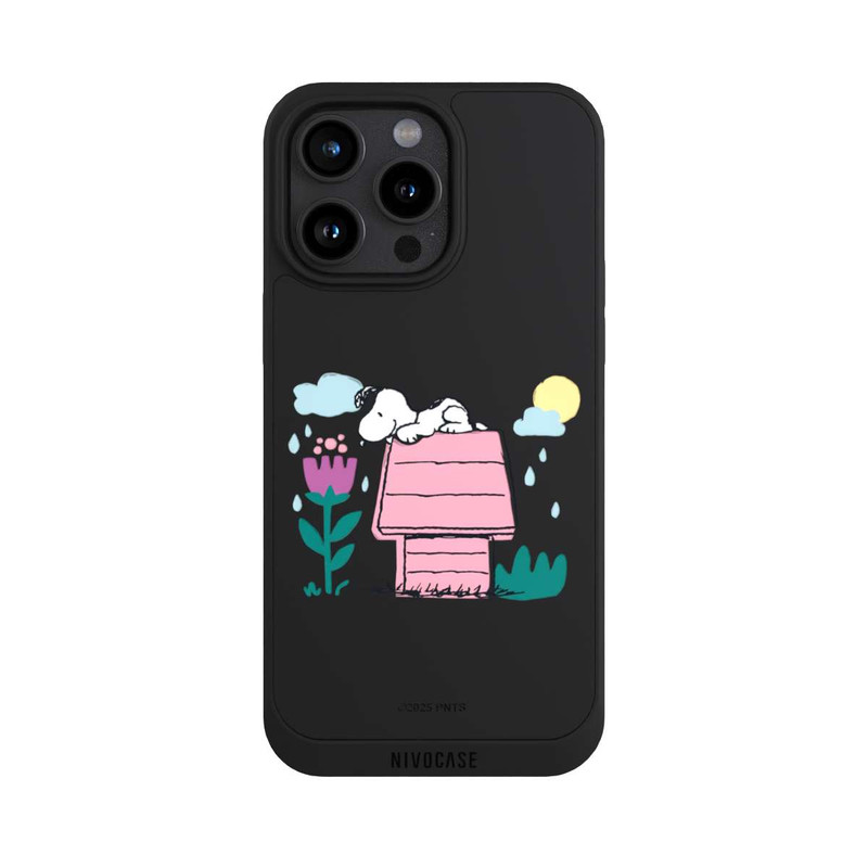 iPhone 15 Pro Max NIVOpure Snoopy Hundehütte Frühling transparent