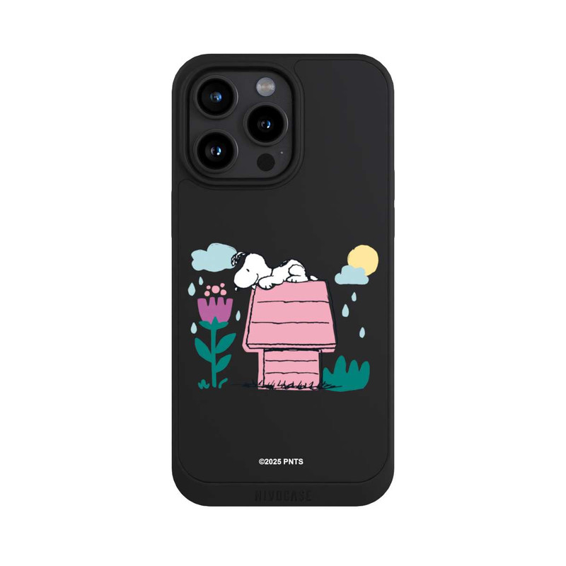 iPhone 15 Pro Max NIVOpure Snoopy Hundehütte Frühling transparent