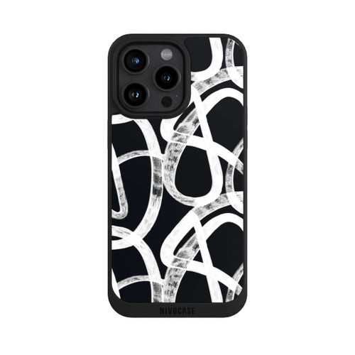 Apple iPhone 15 Pro Max NIVOpure Doodles Black and White