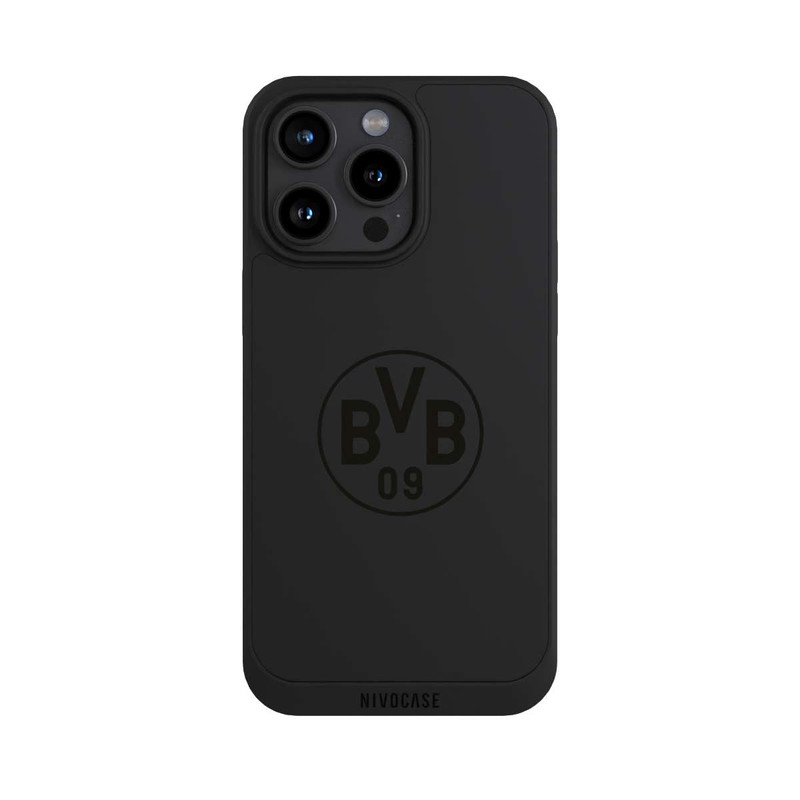 iPhone 15 Pro Max NIVOpure BVB Logo Schwarz Transparent