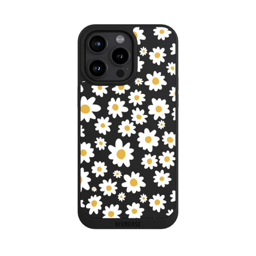 Apple iPhone 15 Pro Max NIVOpure Daisy Flower Seamless Pattern Transparent