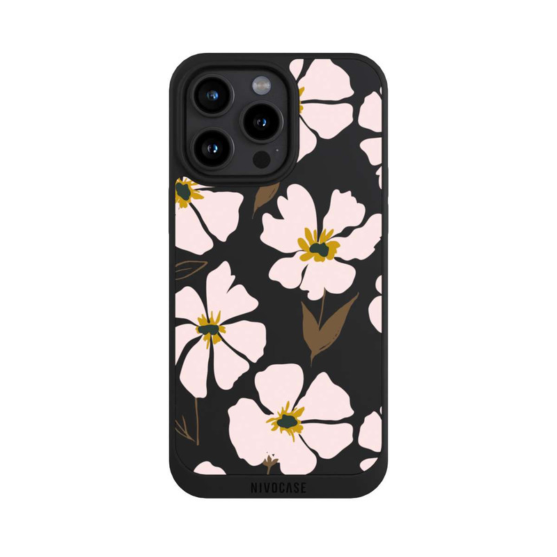 iPhone 15 Pro Max NIVOpure Simple Pastell Flowers Rose Transparent
