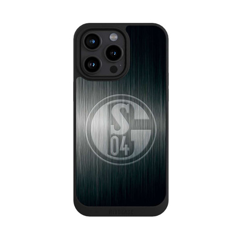 Apple iPhone 15 Pro Max NIVOpure Schalke 04 Metall Look