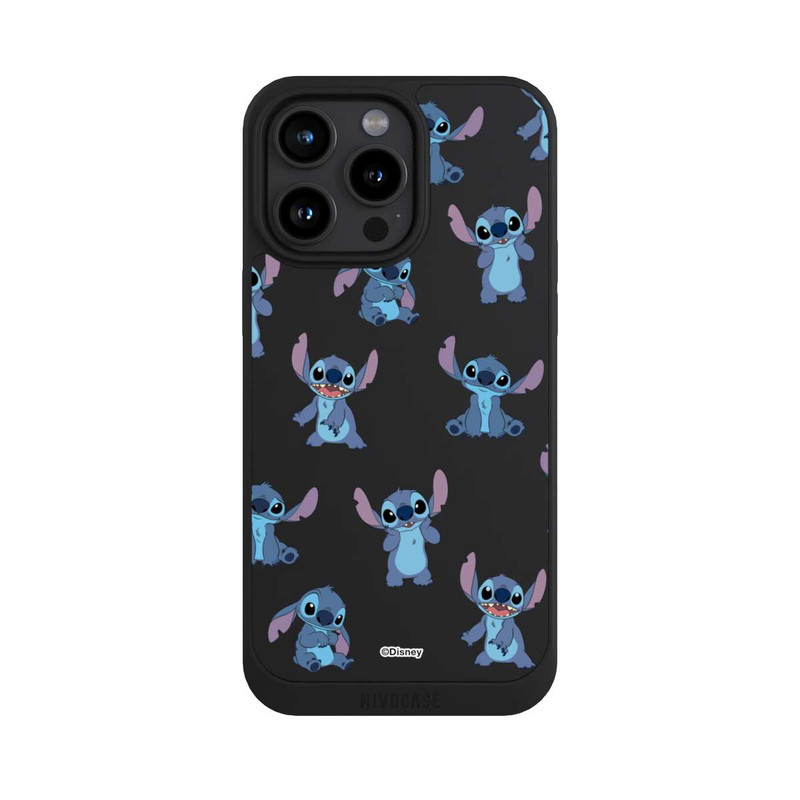 iPhone 15 Pro Max NIVOpure Stitch Faces Pattern Transparent