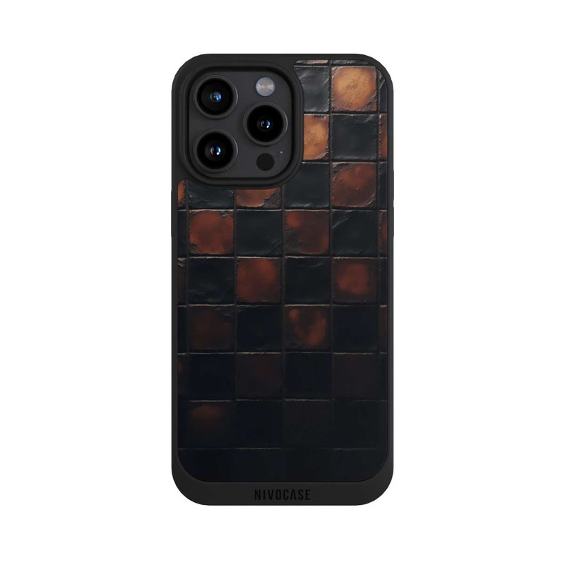 iPhone 15 Pro Max NIVOpure Checked Pattern Metallic Look with AI