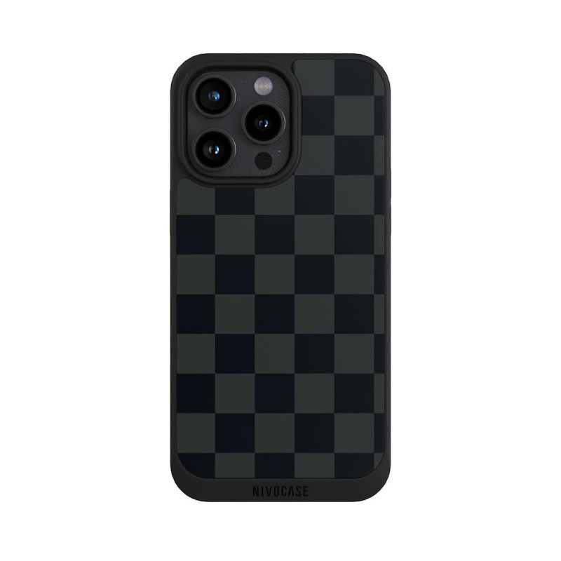 iPhone 15 Pro Max NIVOpure Schachbrett Schwarz