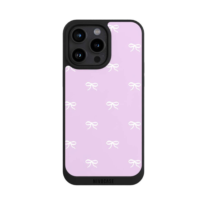 iPhone 15 Pro Max NIVOpure Bow Pattern Lilac