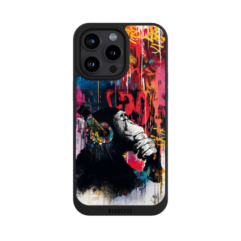 iPhone 15 Pro Max NIVOpure Chimp Blue Streetart