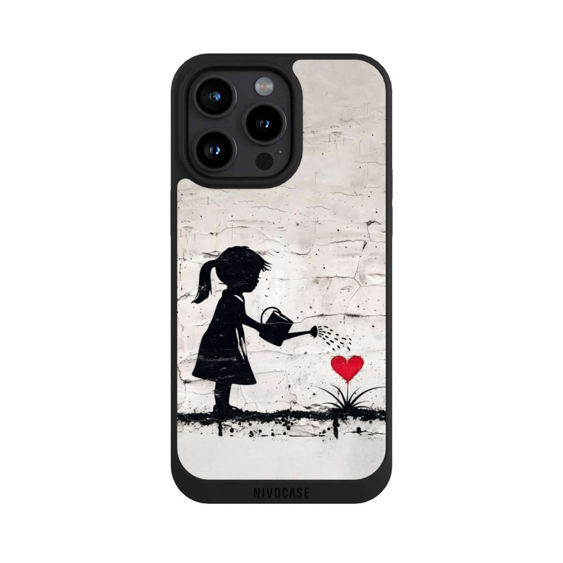 iPhone 15 Pro Max NIVOpure Girl Watering Bunch of Flowers 