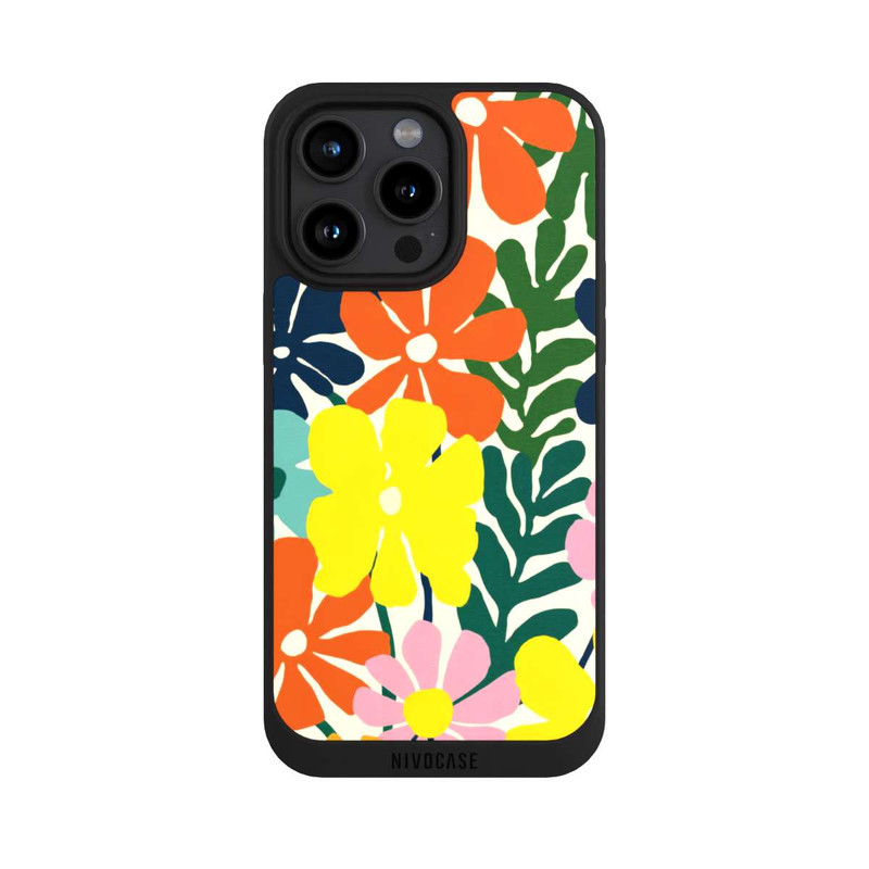 iPhone 15 Pro Max NIVOpure Flowers Colorful Illustration