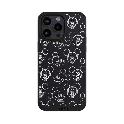 Apple iPhone 15 Pro Max NIVOpure Disney Mickey Muster Schwarz