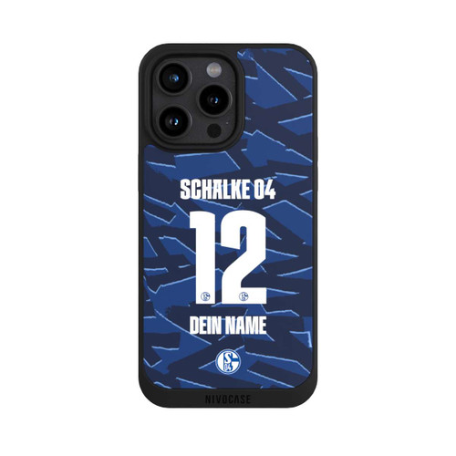 Apple iPhone 15 Pro Max NIVOpure Schalke 04 Trikot Personalisierbar 25-26