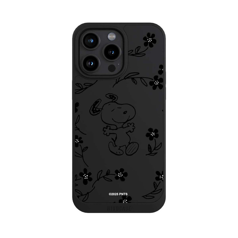 iPhone 15 Pro Max NIVOpure Snoopy und Flowers Transparent