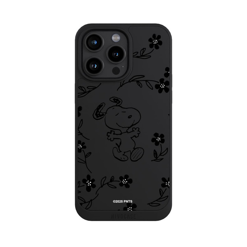 iPhone 15 Pro Max NIVOpure Snoopy und Flowers Transparent