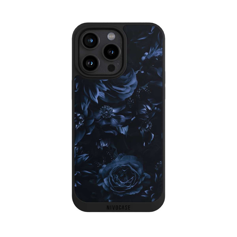 iPhone 15 Pro Max NIVOpure Shadow Flowers Blue