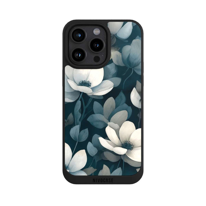 iPhone 15 Pro Max NIVOpure Negative Flower Petrol White with AI