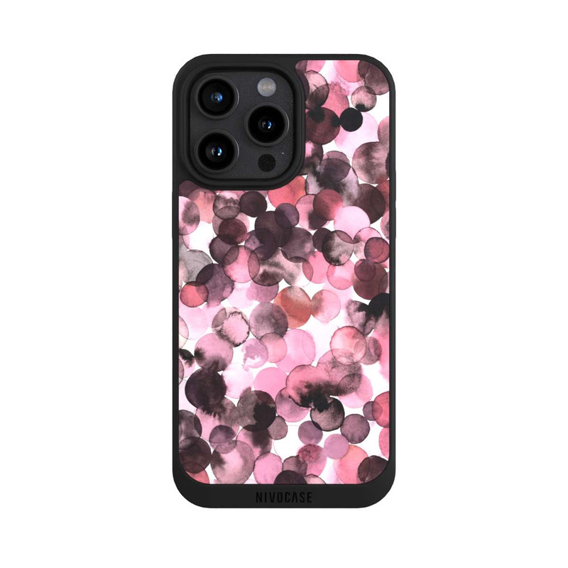 iPhone 15 Pro Max NIVOpure Purple Dots Watercolor